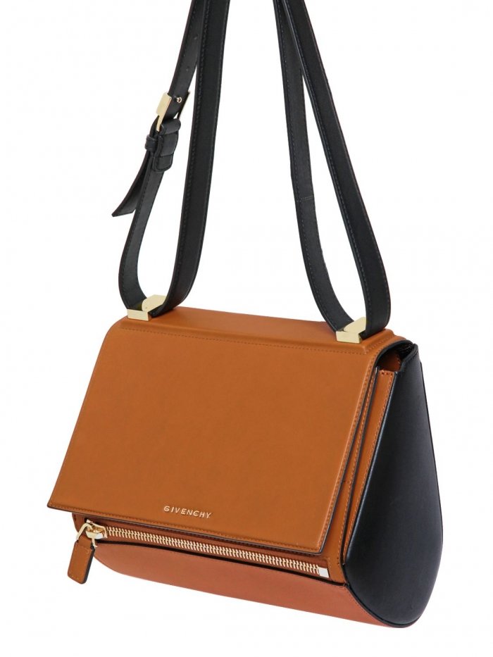 MEDIUM PANDORA BOX TWO TONE LEATHER BAG