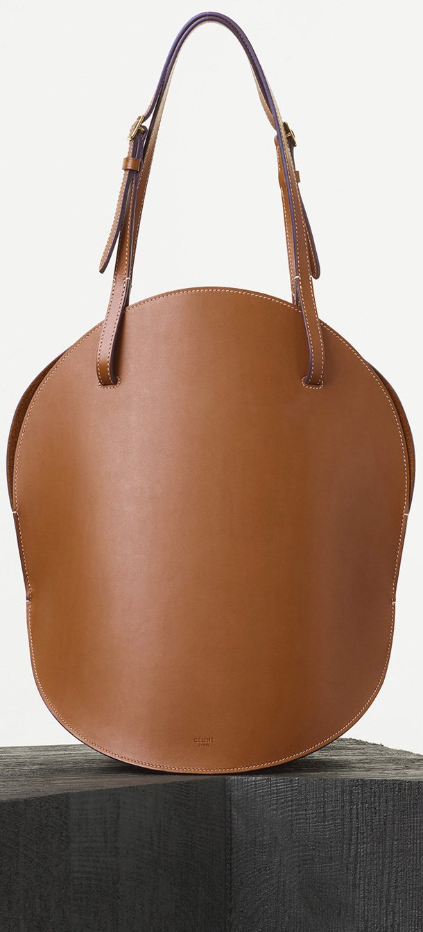 Celine-Curved-Shoulder-Bag-in-Tan-Natural-Calfskin