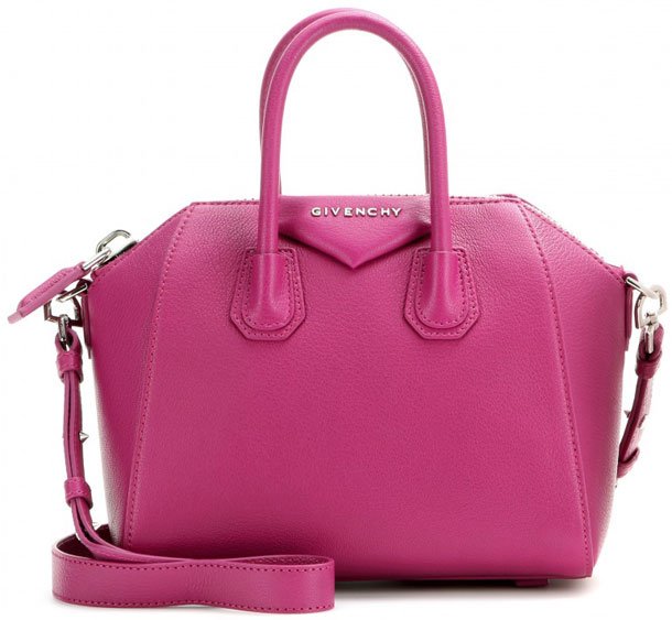 givenchy-Antigona-Mini-leather-tote-fuchsia