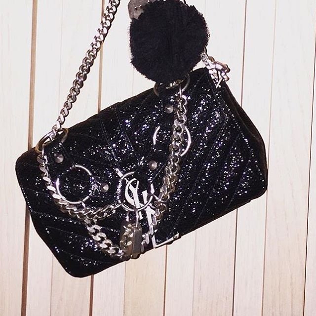 Saint-Laurent-Monogram-Glitter-Bag