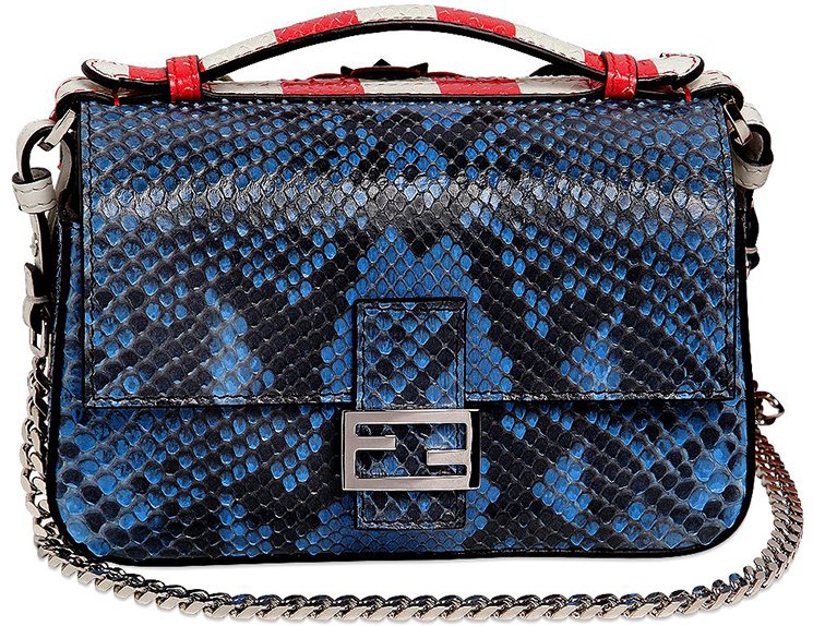 Fendi-DOUBLE-MICRO-BAGUETTE-SNAKESKIN-BAG