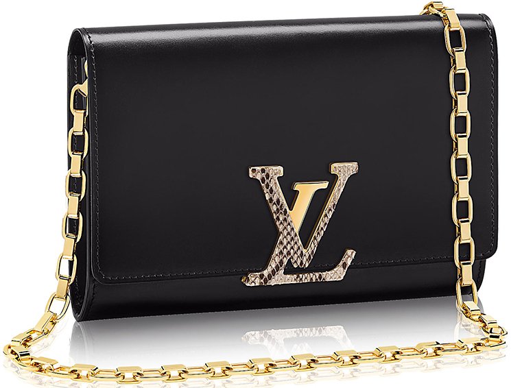 Louis-Vuitton-Chain-Louise-Bag-with-Python-Clasp