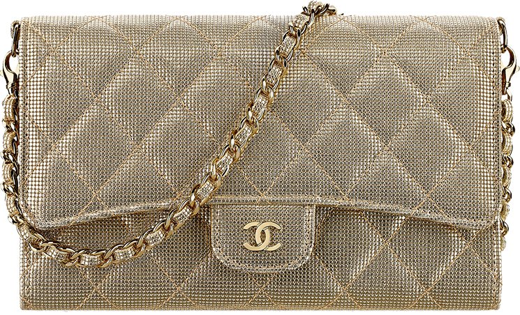 Chanel-Metallic-Calfskin-Wallet-with-Chain