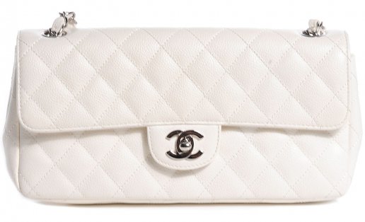 Chanel east west bag white