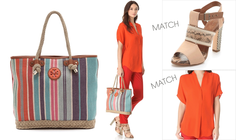 tory burch baja striped jaden tote matches 1