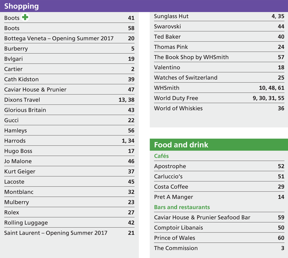 Heathrow_t4-map-legenda