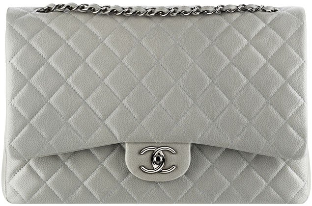 Chanel-Classic-Flap-Bag-gray-grained-calfskin