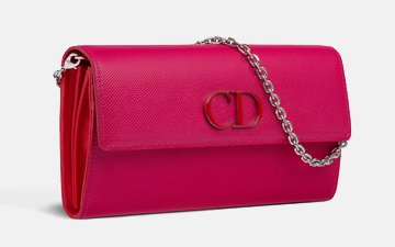 Dior Mania Rendez vous Wallet in Glossy Fuchsia thumb