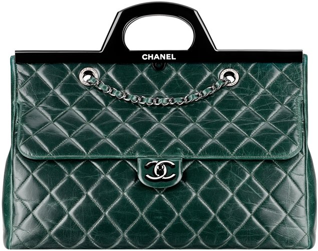 Chanel-Calfskin-Flap-Bag-With-A-Rigid-Handle