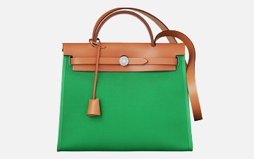 Hermes Herbag Zip Bag Green thumb