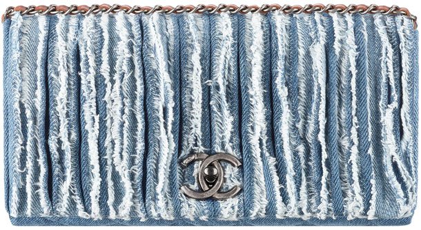 Chanel-Fringed-Denim-Flap-Bag