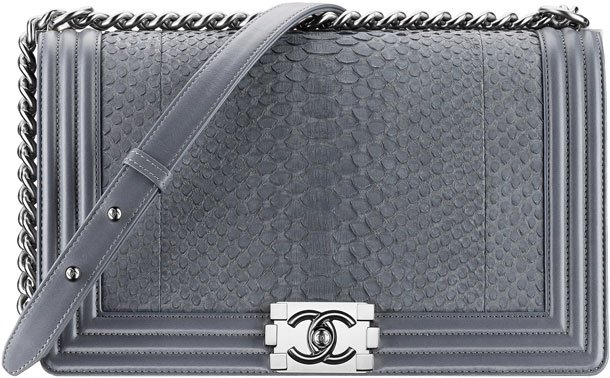 Chanel-Grey-Python-Boy-Flap