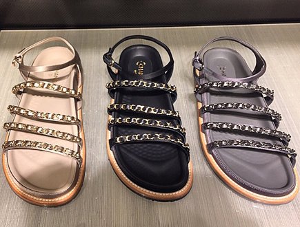 Chanel Chain Sandals thumb