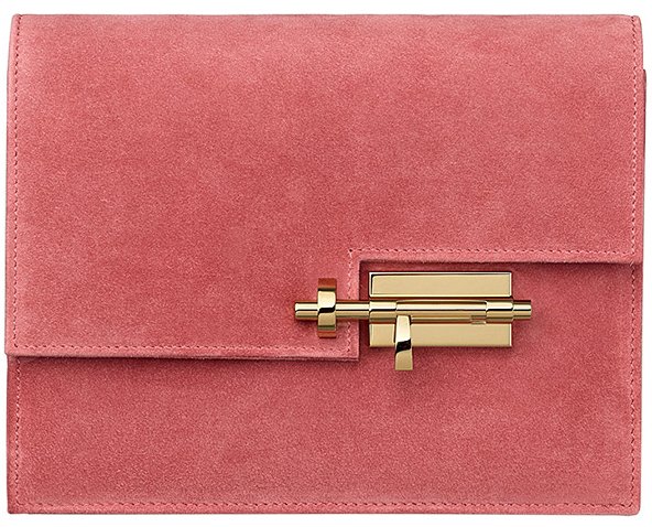 Hermes-Verrou-Pochette-Bag-Pink