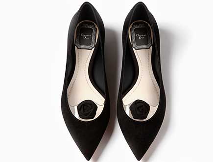 Dior BLACK SUEDE CALFSKIN Ballerina thumb