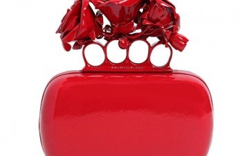 Alexander McQueen Rose Knuckle Box Clutches thumb