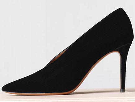 Celine Essential V Neck Pump in Velvet thumb