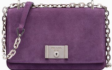 Prada Saffiano Metal Closure Shoulder Bag thumb1