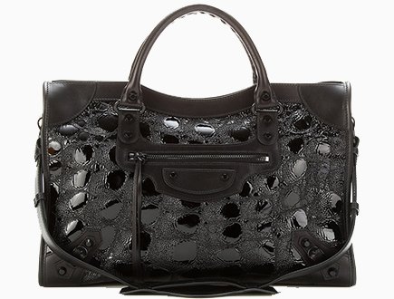 Balenciaga Classic City Embossed Patent Leather Bag thumb