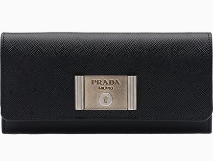 Prada Saffiano Lock leather wallets thumb