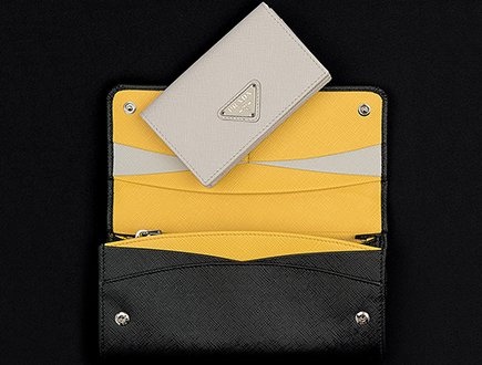 Prada Saffiano Multicolored leather flap wallet thumb