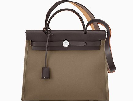 Hermes Herbag Zip Tote Bag in Taupe thumb