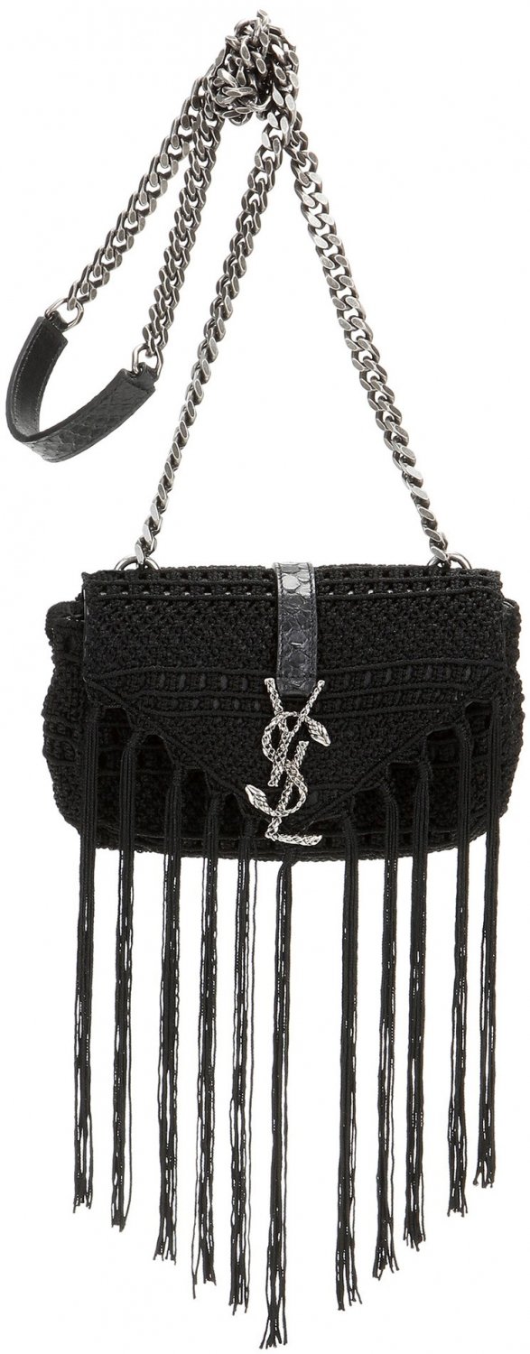 Saint-Laurent-Classic-Baby-Monogram-Crochet-Shoulder-Bag