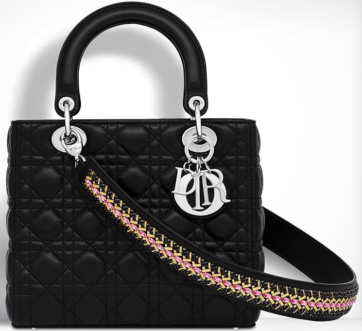 Lady-Dior-Bag-With-Embroidered-Shoulder-Strap