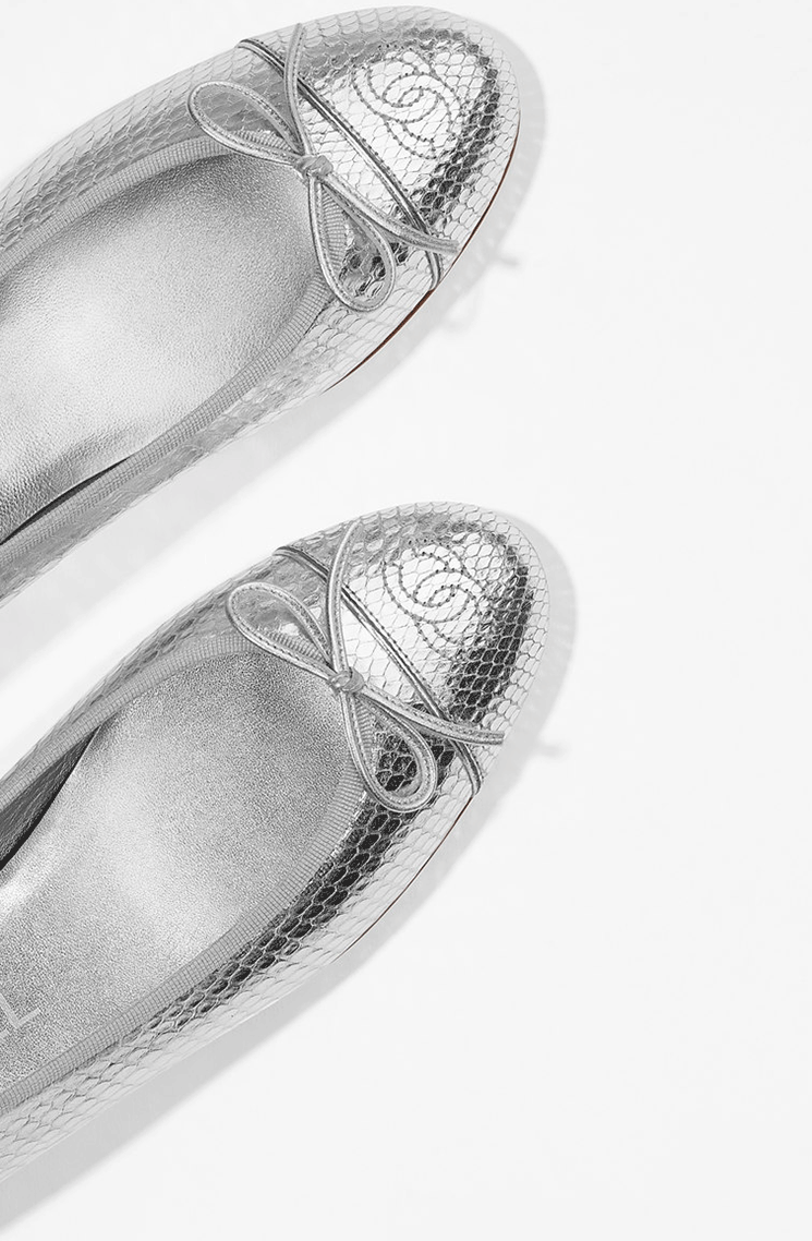 Chanel-Mirror-Python-Silver-Ballerinas-2