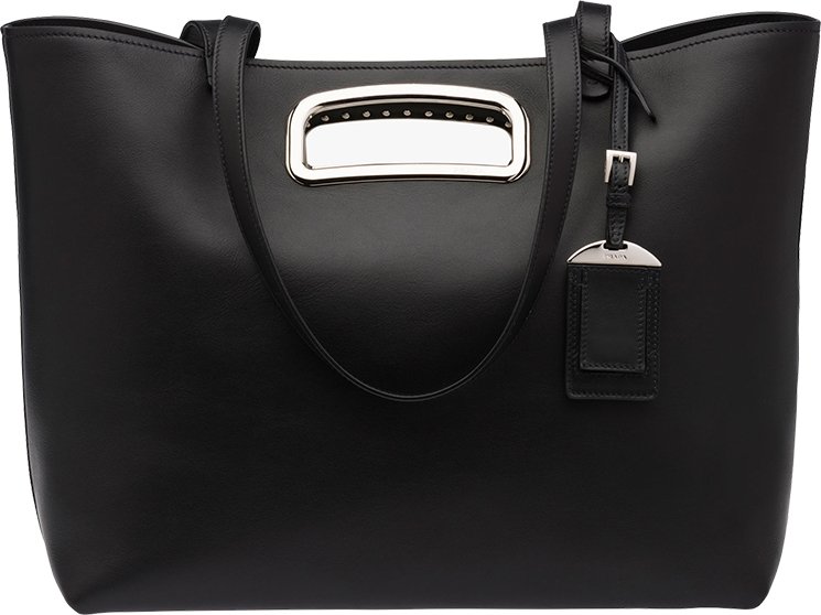 Prada-intarsia-handle-Tote-Bag