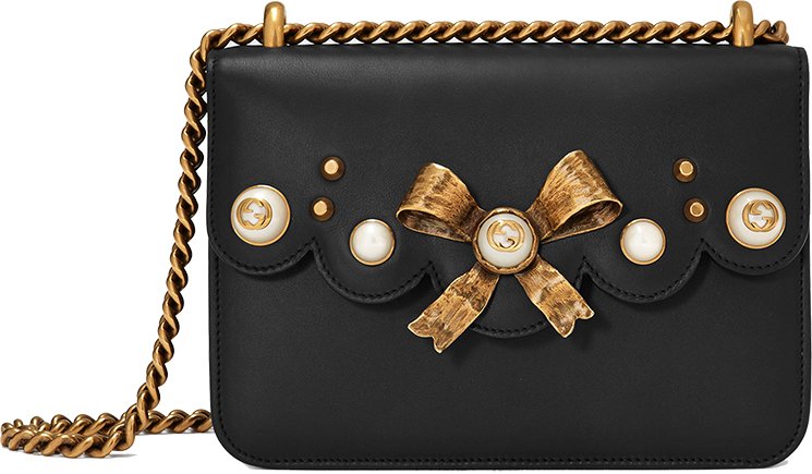 Gucci-Leather-Bow-and-Pearl-Bag