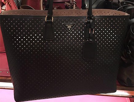 Prada Perforated Tote Bag thumb