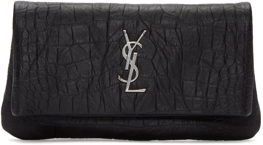 Saint-Laurent-Black-West-Hollywood-Clutch-Bag-5