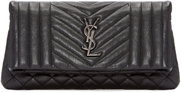 Saint-Laurent-Black-West-Hollywood-Clutch-Bag