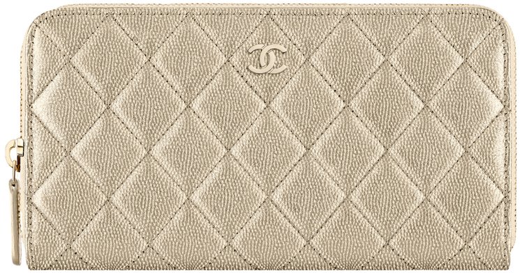 Chanel-Zip-Wallet-in-Metallic-Grained-Calfskin