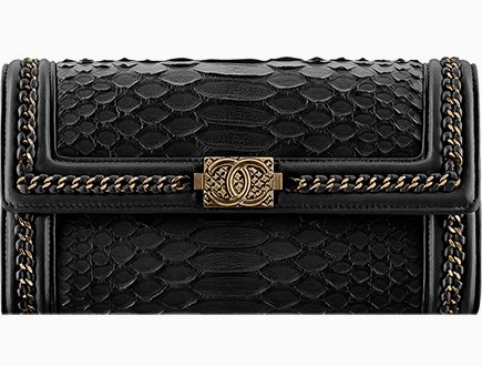 Boy Chanel Python Flap Wallet thumb