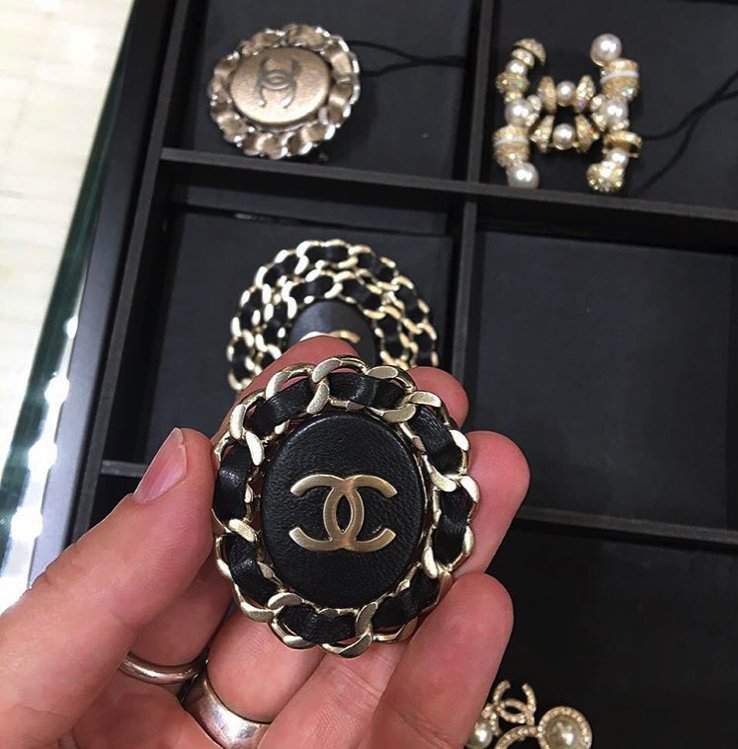 chanel-leather-woven-chain-earrings