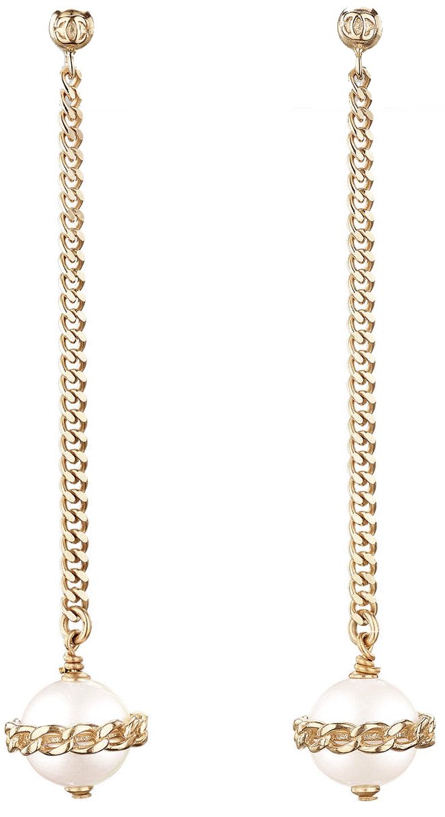 chanel-pearl-chains-earrings