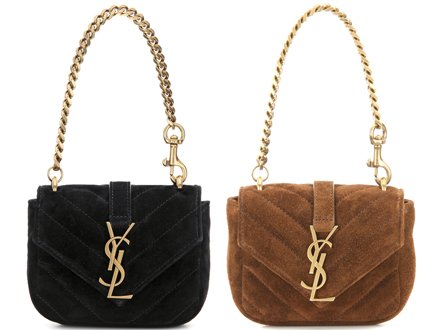 Saint Laurent Mini Quilted College Chain Wallet thumb