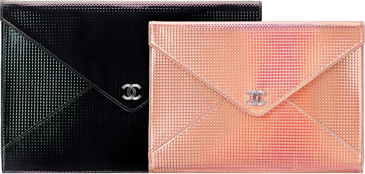 Chanel-Metallic-Studded-Clutch-Bag