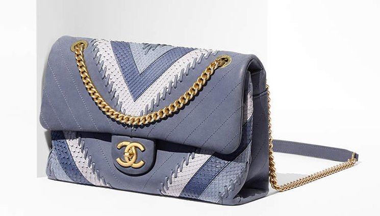 Chanel-Multicolor-Chevron-with-Stitching-Flap-Bag-5