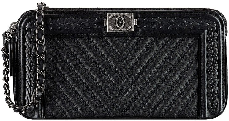 Boy-Chanel-Chevron-Braided-Clutch-with-Chain