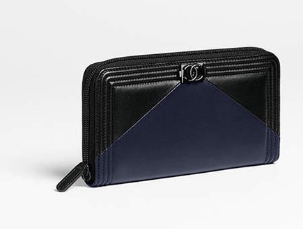 Boy Chanel Triangle Bi Color Wallets thumb