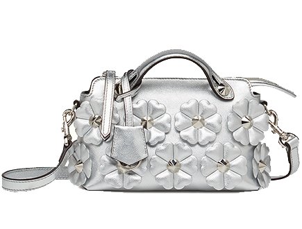 Fendi Mini Silver Flower By The Way Bag thumb