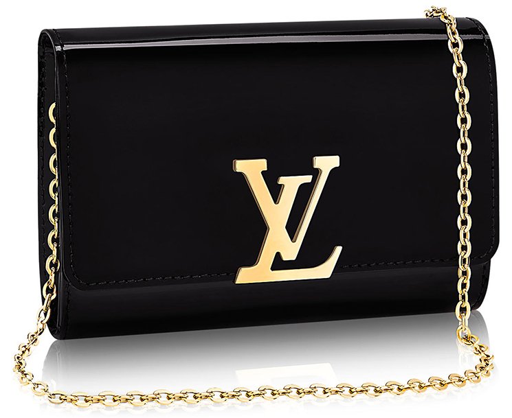 Louis-Vuitton-Vernis-Lisse-Louise-Clutch-with-Chain-2