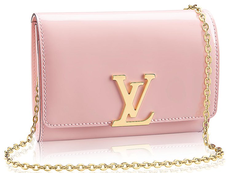 Louis-Vuitton-Vernis-Lisse-Louise-Clutch-with-Chain