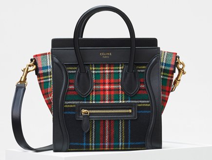 Celine Tartan Luggage Bag thumb 2