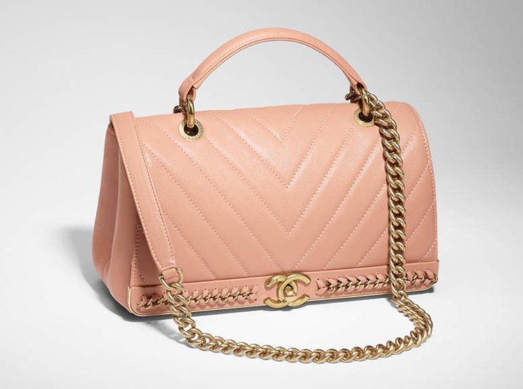 Chanel-Chevron-Chain-Stitched-Top-Handle-Flap-Bag-5