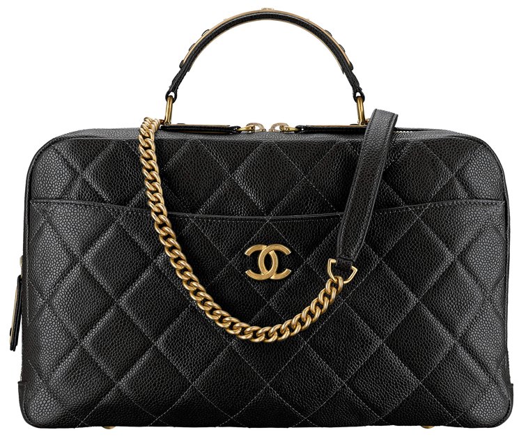 Chanel-Grained-Calfskin-Bowling-Bag-30