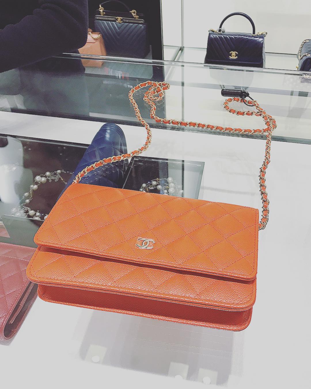 Chanel-Orange-Classic-Quilted-WOC